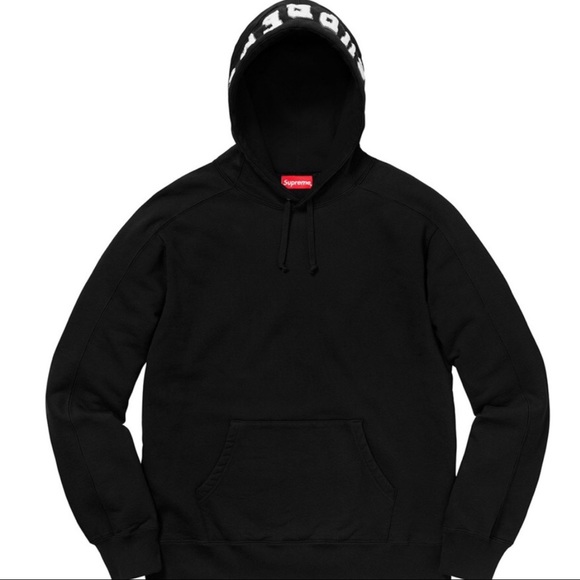 Supreme Other - SUPREME Paneled Hooded Sweatshirt Black FW2018